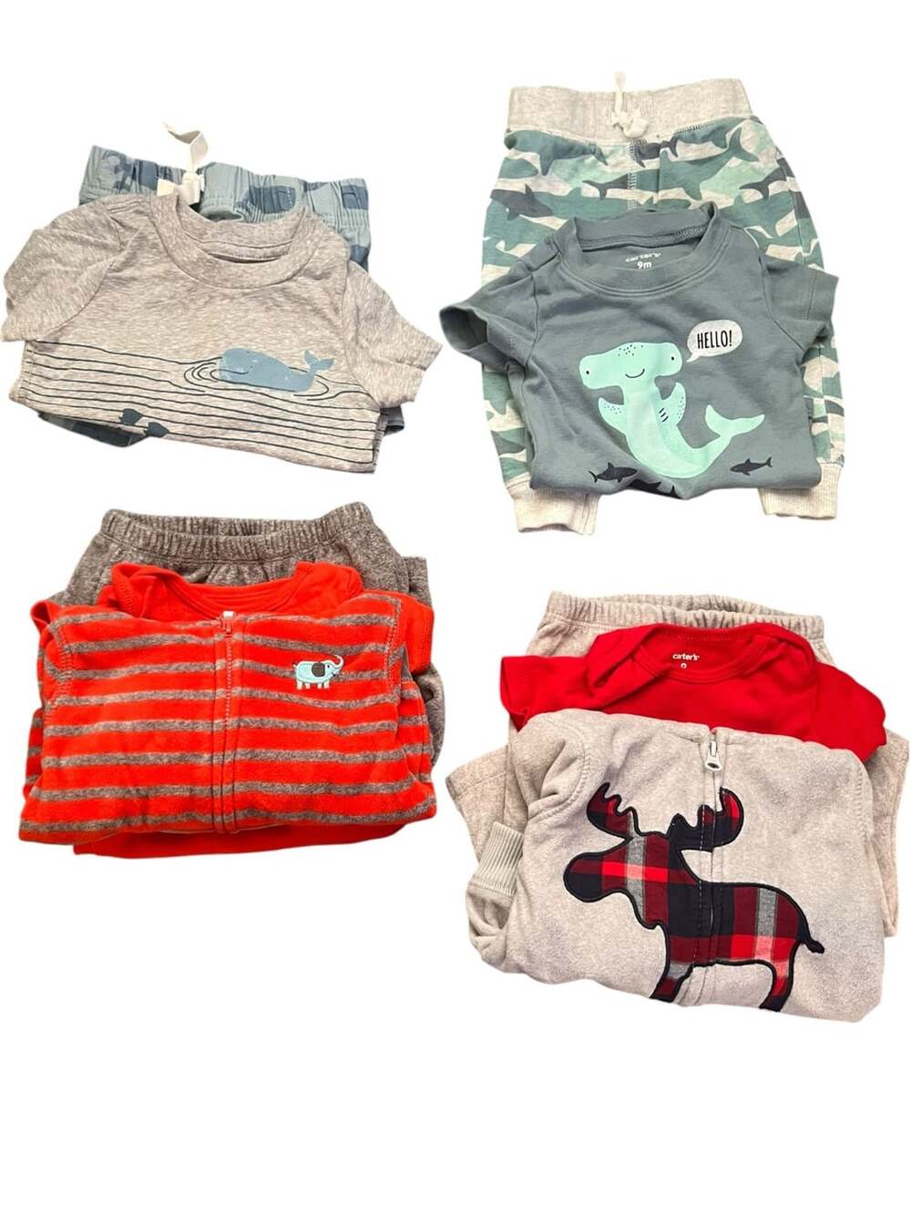 Carter's Baby Boy Outfits bundle Size 9M